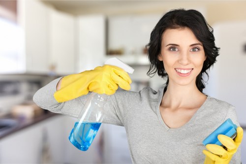 Risk assessment being completed before a deep cleaning service in Islington
