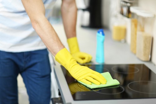 Emergency response procedures during a cleaning operation